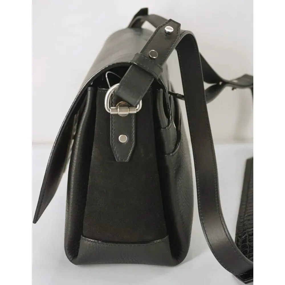 Proenza Schouler Black Leather Elliot Mini Shoulder Bag New Crossbody PS1